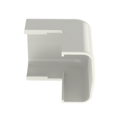 Esquinero exterior, para uso con canaleta LD5, material ABS, Color Blanco Mate