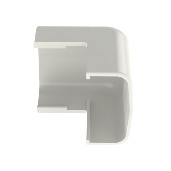 Esquinero exterior, para uso con canaleta LD5, material ABS, Color Blanco Mate