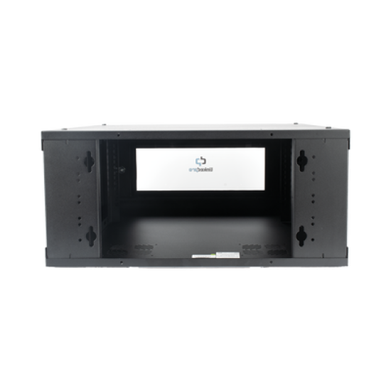 Gabinete de Pared con Puerta de Cristal Templado, 635mm de Profundidad, 4U Rack de 19'', Acero Reforzado