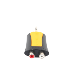 Conector Estéreo | 3.5 mm - 2 x conector Hembra RCA | Adaptador de Carcasa de Plástico
