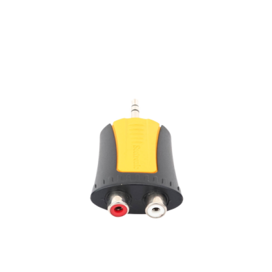 Conector Estéreo | 3.5 mm - 2 x conector Hembra RCA | Adaptador de Carcasa de Plástico