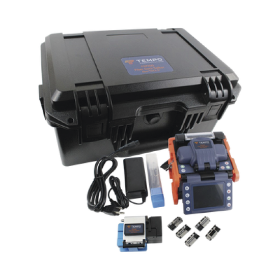 Fusionadora de Fibra Óptica de Alineación por Núcleo con 6 Motores con Perdida Típica (SM); 0.01 dB (MM); 0.04 dB) 