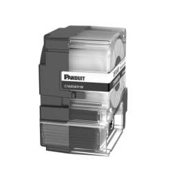 Casete de 125 Etiquetas no Adhesivas, Para Placas de Pared Face Plate, Identificación de 1 Puerto, Color Blanco