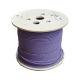 Bobina de Cable Blindado S/FTP de 4 pares, Cat7A, Inmune a Ruido e Interferencias, LS0H (Bajo humo, Cero Halógenos), Color Violeta, 305 m