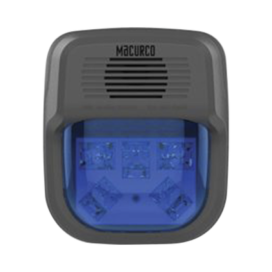 Sirena Estrobo Color Azul Para Paneles y Detectores Macurco