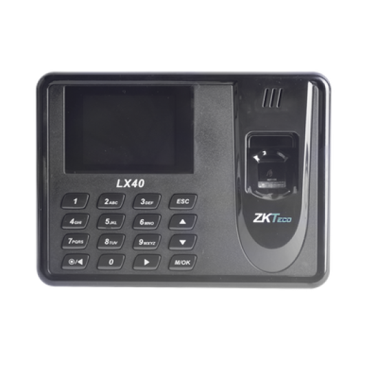 Lector de Huella con Teclado para Control de Asistencia, 500 Huellas, Genera Reporte por USB en Excel, Descarga mediante memoria USB / Incluye Fuente