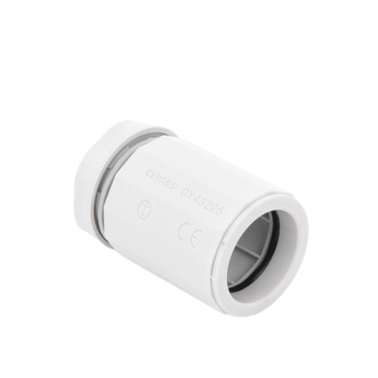 Conector de tubería rígida a caja (Racor), PVC Auto-extinguible, de 50 mm