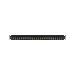 Patch Panel UltraMAX. UTP, Precargado con Jacks Cat5e, 24 Puertos, Plano, 1U