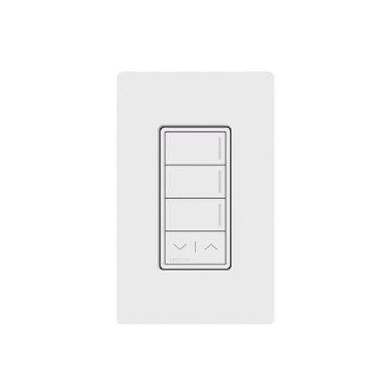 (RadioRa3) Botonera Sunnata Blanco 3 escenas y 2 botones subir/bajar para Radio RA3, programe escenas diferentes en cada botón.