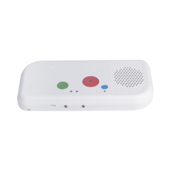 Terminal de Habitación IP / Botón Azul de Llamada a Médico / Lector RFID 125 KHz / SIP / PoE / Compatible con NX1071 y NX1075