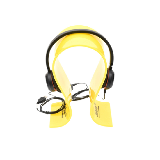 Jabra Evolve 30 Duo con conexión USB / 3.5mm, micrófono con cancelación de ruido y controlador en el cable con botones e indicadores LED (5399-829-309)