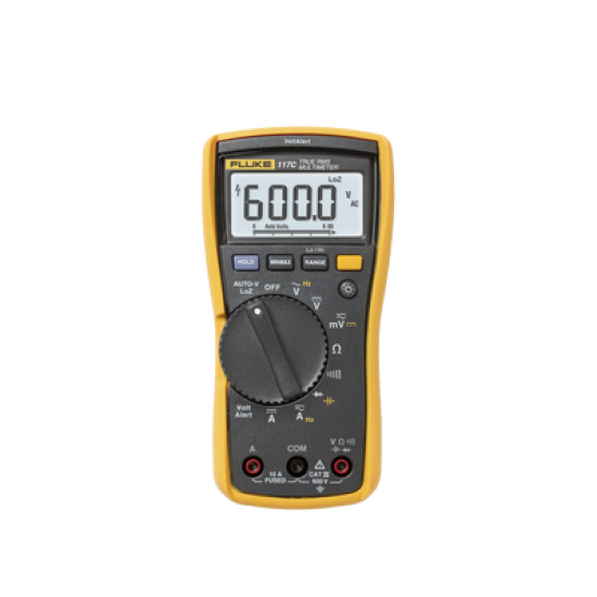 Multímetro Digital para Electricista, con Detector de Voltaje sin Contacto, Uso con Voltaje Máximo de 600 V, Pantalla LED Retroiluminada