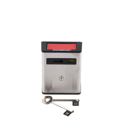 Botón de pánico con restablecimiento manual con cubierta metálica