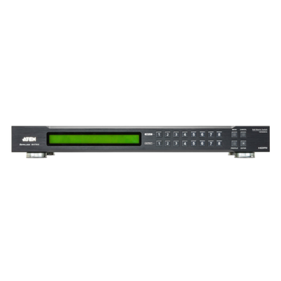 Switch De Matriz Hdmi | 8x8 | Con Escalador | Compatible Con Videowall | Seamless Switch™ | IR | RS-232 | Ethernet | Salida de Audio