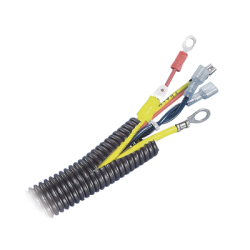 Tubo Corrugado Abierto para Protección de Cables, 1in (25.4 mm) de Diámetro, 30.5 m de Largo, Color Negro