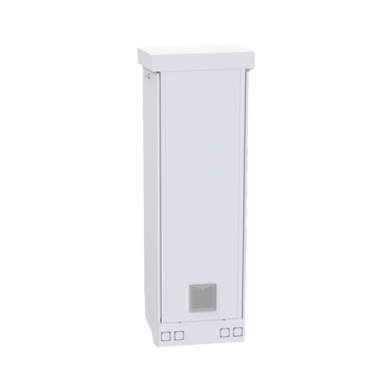 Gabinete para Piso, Capacidad, 31 Unidades de Rack, Doble puerta y Postes frontales e intermedios ajustables, Color Blanco, Se envía el Gabinete Armado.