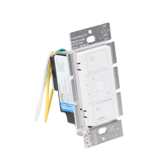 (Caseta Wireless) Control de velocidad inalámbrico para ventilador de techo, un solo polo.