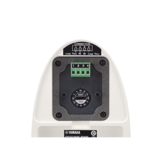 Altavoz de Montaje en Superficie, Woofer 5.25in, Tweeter 0.75 in, Bass-Reflex, IP35, Ideal para Instalaciones Fijas, Par Color Blanco