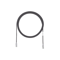 Cable de Parcheo TX6, UTP Cat6, Diámetro Reducido (28AWG), Color Negro, 3ft 