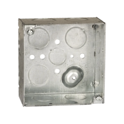 Caja Cuadrada Galvanizada  de 4 x 4