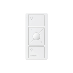 Control remoto PICO 3 botones encender/apagar, subir/bajar intensidad, color blanco, complemente con un atenuador Caseta, RA2, RadioRa2.