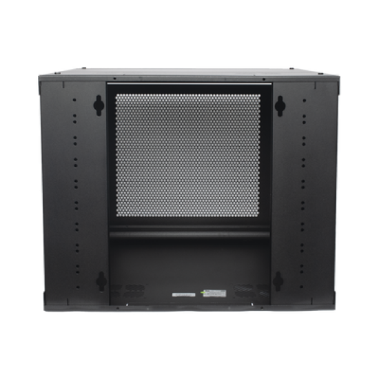 Gabinete de Pared con Puerta Perforada, 635mm de Profundidad, 9U Rack de 19'', Acero Reforzado