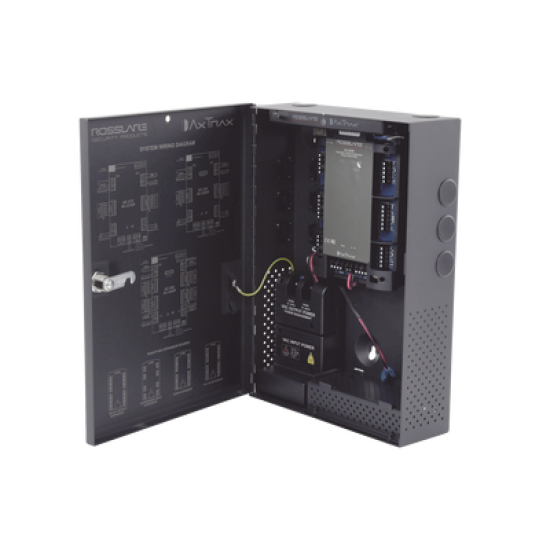 Controlador de Acceso para 2 lectoras / Expandible a 2 Lectores Adicionales / 30,000 Tarjetas / Incluye Gabinete y Fuente de Alimentación / Nueva Generación!