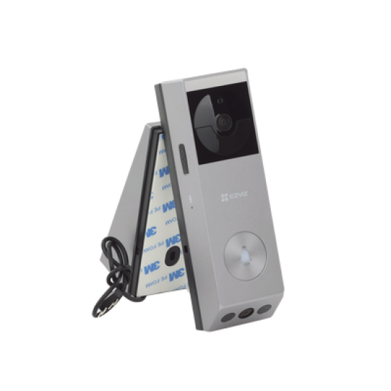 Doorbell de Bateria Recargable con Transformador o Panel Solar (Incluye Panel) / 3 megapíxel / Doble Lente / Protección IP65 / Audio de Dos Vías
