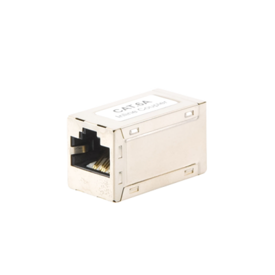 Acoplador STP Cat6A hembra RJ45 a RJ45 hembra