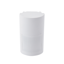 Detector de Movimiento Pasivo / Inalambrico (alimentación) / Altura de montaje 0.8m a 2.7 m  ajustable  / 100% Exterior / Compatible con cualquier panel de alarma