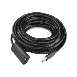 Cable de Extensión Activo USB 2.0 / 30 Metros / Macho-Hembra / Booster individual FE1.1S incorporado / Velocidad de hasta 480 Mbps / Ideal para impresoras, consolas , Webcam, etc.