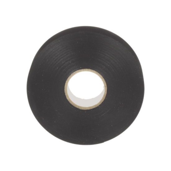 Cinta Eléctrica STRONGHOLD para Aislar, de PVC, Uso Profesional en Construcción Eléctrica, Grosor 0.18mm (7 mil), Ancho 19mm, y 20m Largo, Color Negro. Superior a cintas Super 33