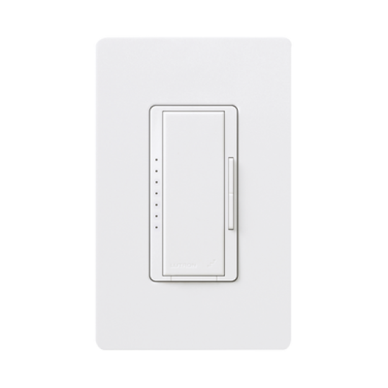 Atenuador (dimmer) un solo polo / multilocacion 120V /INC 1000W / 800W MLV, color blanco No requiere neutro.