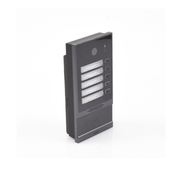 Videoportero SIP i63, 2 relevadores con 5 botones de marcación rápida, anti-vandálico, IP66 y IK07, PoE