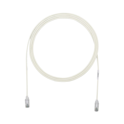 Cable de Parcheo TX6, UTP Cat6, Diámetro Reducido (28AWG), Color Gris, 7ft 