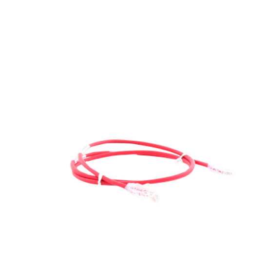 Cable de Parcheo TX6, UTP Cat6, Diámetro Reducido (28AWG), Color Rojo, 3ft 