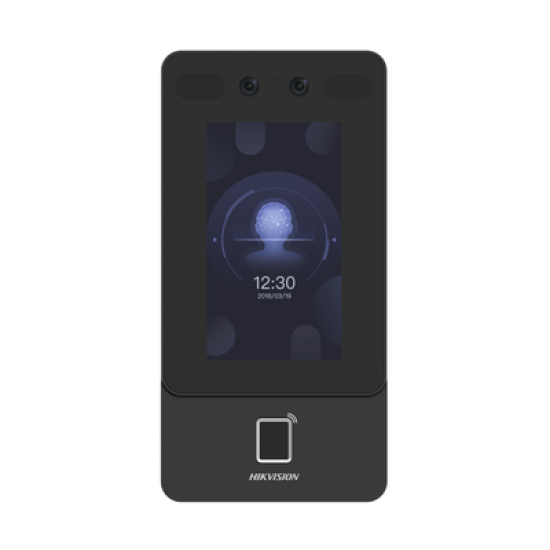 Terminal Min Moe PoE & WiFi de Reconocimiento Facial y Huella con Lector MIFARE / Exterior IP65  / Hasta 1.5 mts en Lectura de Rostro / Soporta P2P / 1,500 Rostros / 3,000 Huellas / Salida 12 Vcd para Chapa / PoE