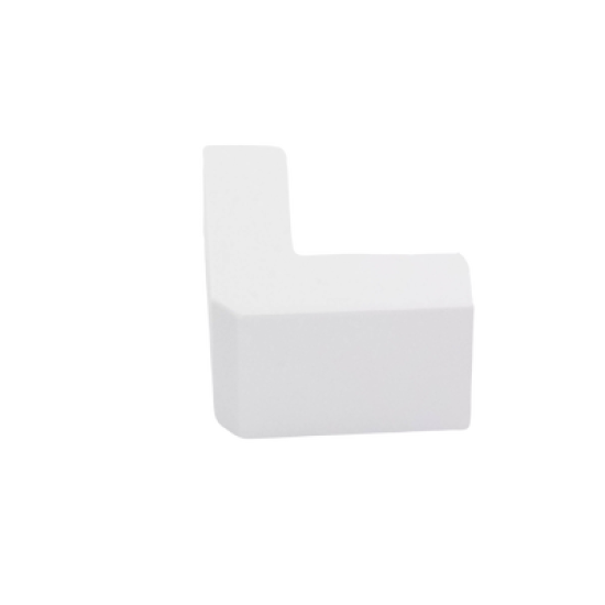 Esquinero exterior color blanco de PVC auto extinguible  para canaletas TMK1735, TMK1735SD (5310-02001) 