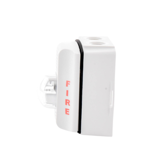 Sirena con Lámpara Estroboscópica para Exterior / a 2 Hilos / Configuración Estroboscópica Seleccionable / Color Blanco 