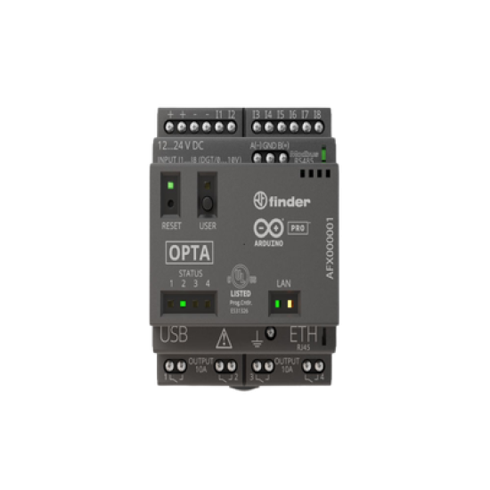 Arduino Opta RS485 / Integración en industria, soporta múltiples lenguajes de programación, Ethernet,USB-C,RS-485