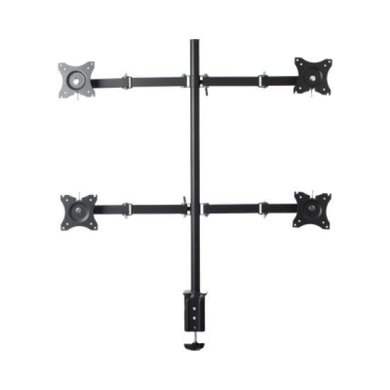Montaje de Escritorio articulado para 4 monitores de 13 a 27