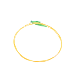 Pigtail de Fibra Óptica Monomodo LC/APC, simplex de 1 metro