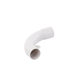 Curva de radio estrecho para tubería rígida, recomendado para cables de datos, PVC Auto-extinguible, de 32 mm