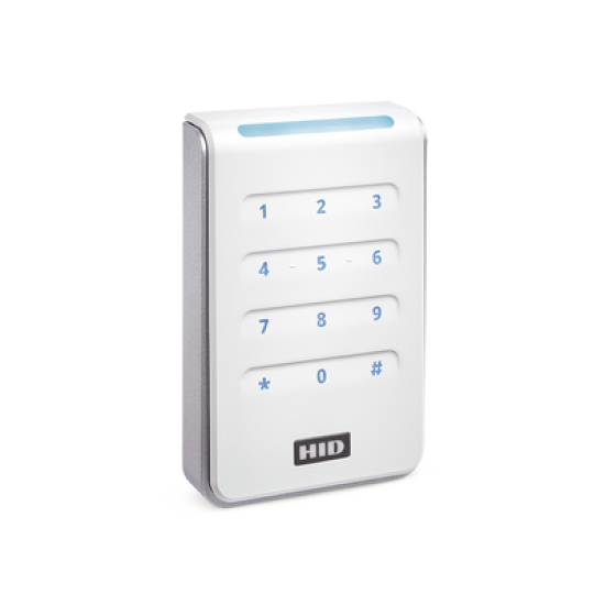 Lector R40 con TECLADO SIGNO WHITE Estandar Multitecnologia/ 40KNWS-00-000000/ Garantia de Por Vida/ Pigtail/Wiegand & OSDP