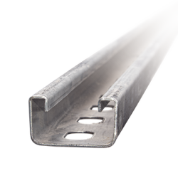 Unicanal Perforado 4 X 2 cm X 3 m / Calibre 16 / Galv. Electrolítico