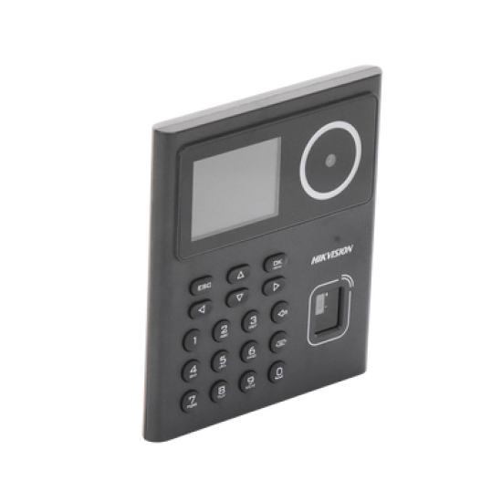 Kit WiFi de Control de Acceso Lite TODO INCLUIDO con Lector de Rostros, Tarjetas y Huellas / 500 Rostros / Compatible con App HIKConnect / Incluye Electroimán  Botón de Salida y Montajes Z y L para imán 