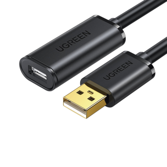 Cable de Extensión Activo USB 2.0 / 30 Metros / Macho-Hembra / Booster individual FE1.1S incorporado / Velocidad de hasta 480 Mbps / Ideal para impresoras, consolas , Webcam, etc.