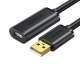 Cable de Extensión Activo USB 2.0 / 30 Metros / Macho-Hembra / Booster individual FE1.1S incorporado / Velocidad de hasta 480 Mbps / Ideal para impresoras, consolas , Webcam, etc.