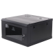 Gabinete de Pared con Puerta de Cristal Templado, 635 mm de Profundidad, 6U Rack de 19'', Acero Reforzado