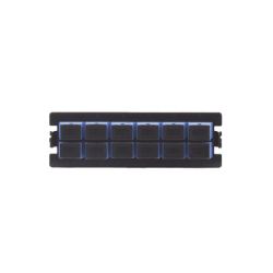 Placa acopladora para Distribuidor de Fibra Óptica LP-ODF-8024, incluye 12 acopladores SC Simplex Para fibra Monomodo (12 fibras)
